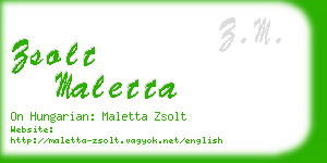 zsolt maletta business card